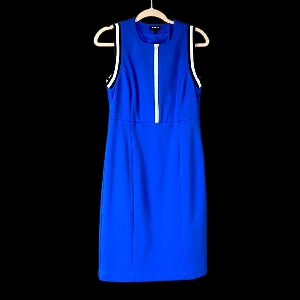 size 6 blue Worth super stretchy dress